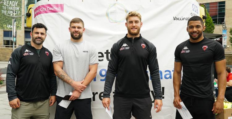 Rugby team Salford Red Devils get Covid-19 vaccine